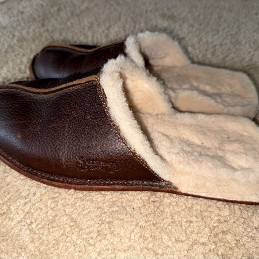 Saddleback Leather Men's Brown Leather Slip-Ons